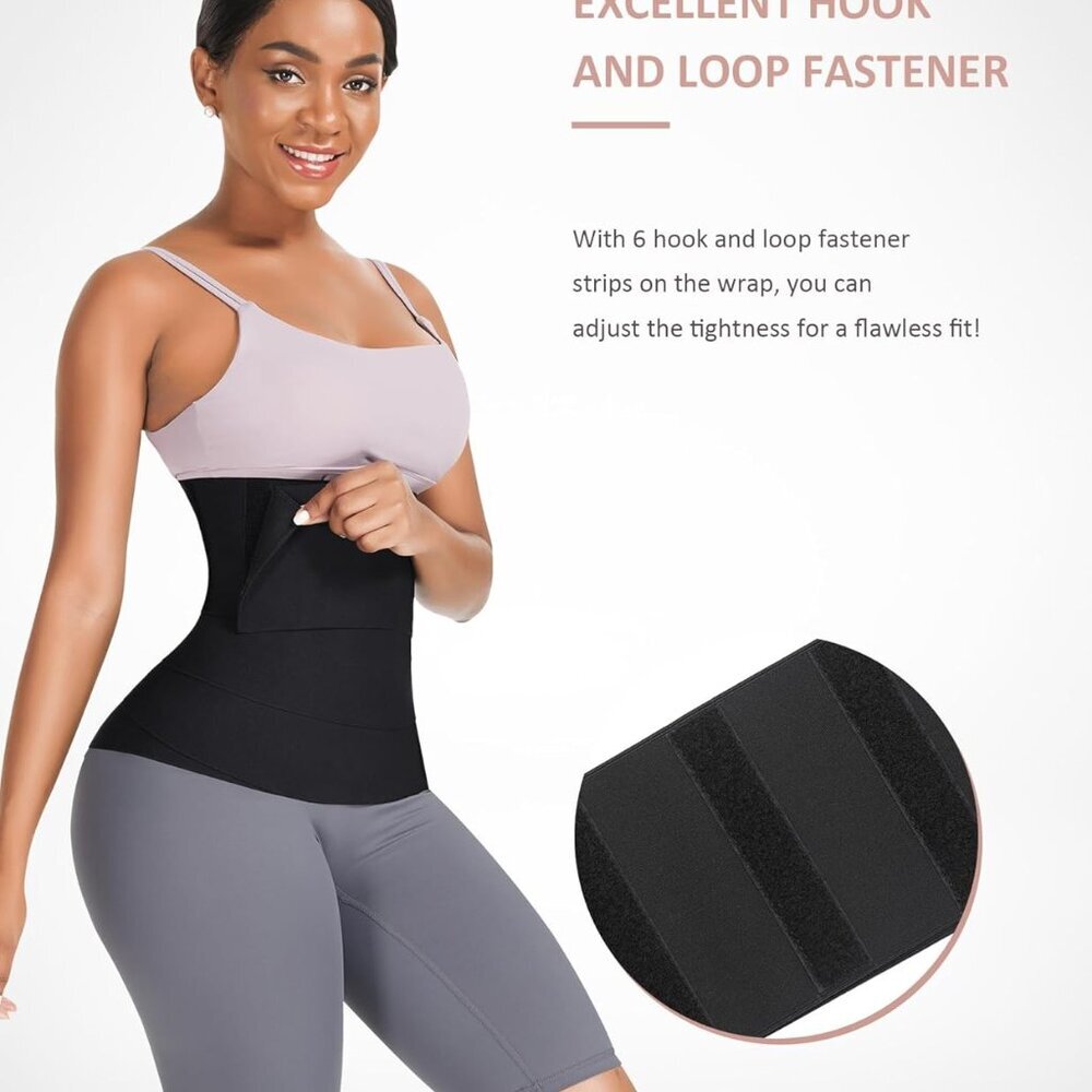 Waist Trainer for Women Trimmer Belt Waist Cincher Tummy Wrap Plus Size Snatch M - Picture 2 of 12